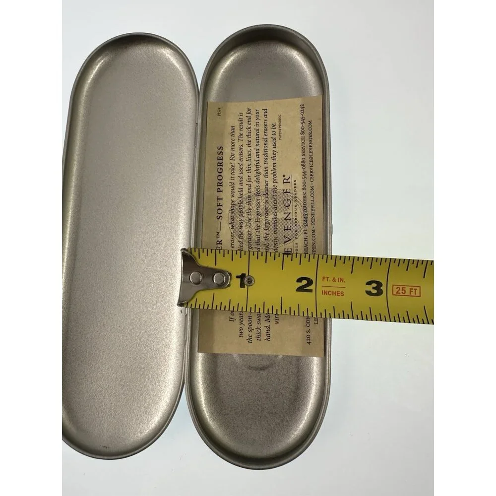 Vintage Ergoraser Levenger Silver Tin Box (AAA)